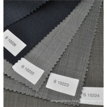 Good quality China supplier pin check 70%wool 30%polyester fabric for suit uniform